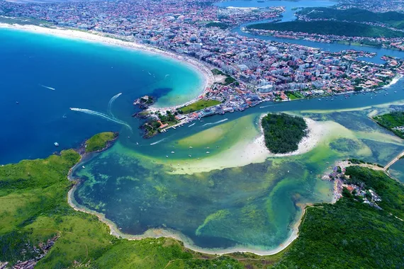 Cidade de Cabo Frio vista do alto