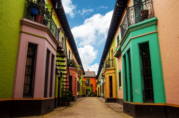 Edifícios históricos em Los Martires, Bogotá